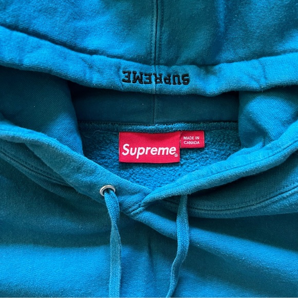 Supreme Illegal Business Hoodie SS18 Dark Aqua Size XL - Picture 5 of 6